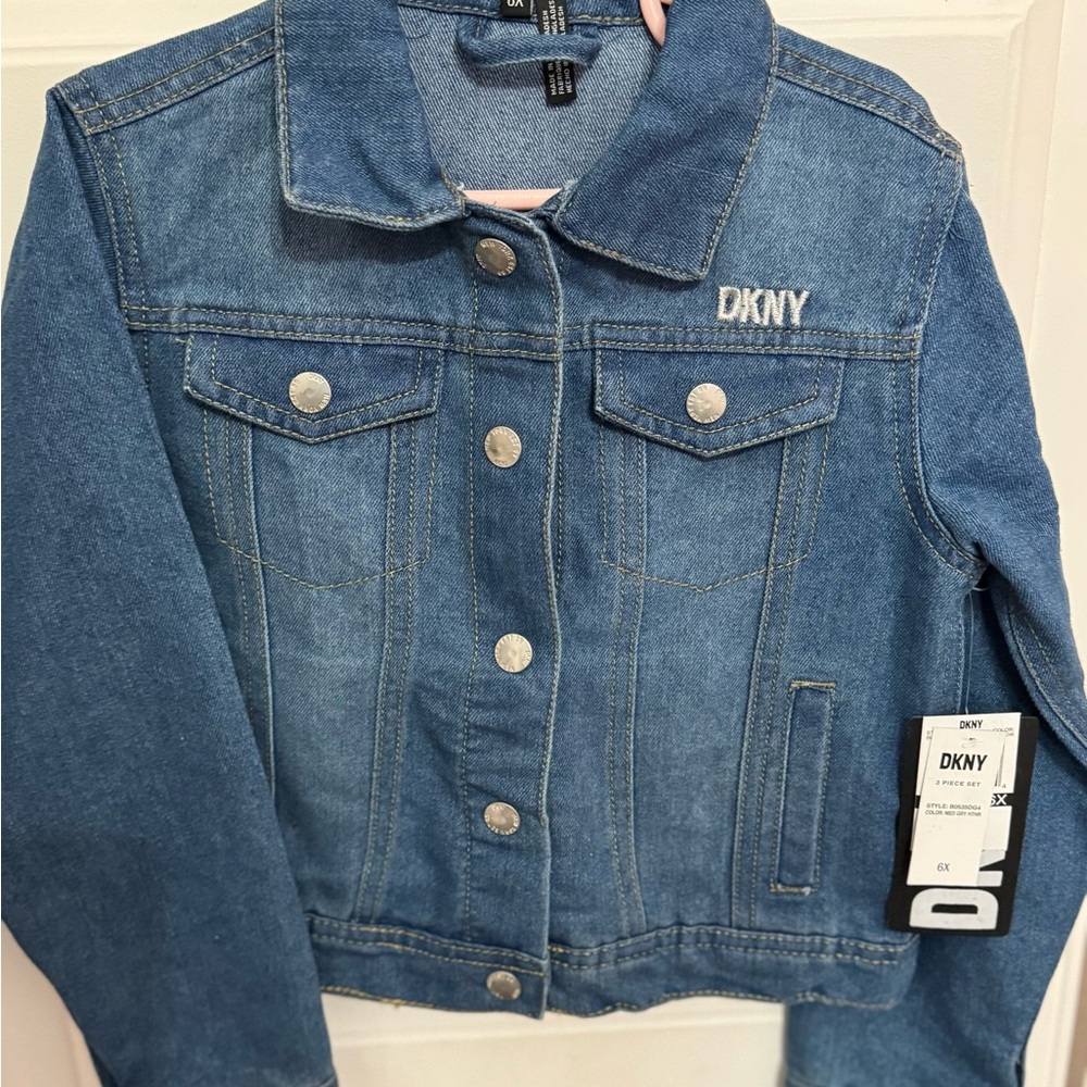 DKNY Girls Blue Denim Jacket